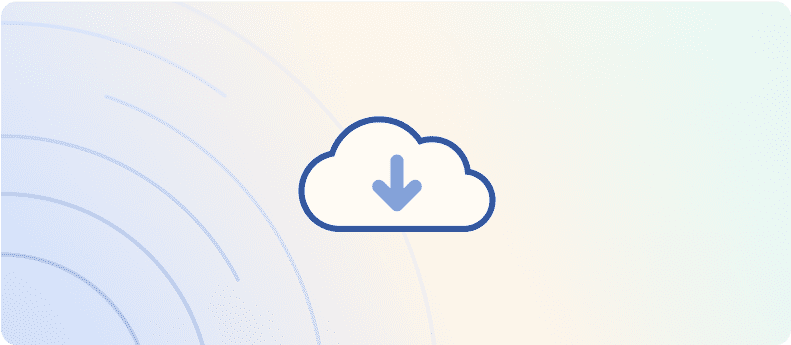cloud storage icon indicating passkey guide download